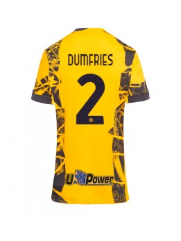 Inter Milan Denzel Dumfries #2 Ausweichtrikot für Frauen 2024-25 Kurzarm